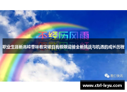 职业生涯新高峰意味着突破自我极限迎接全新挑战与机遇的成长历程