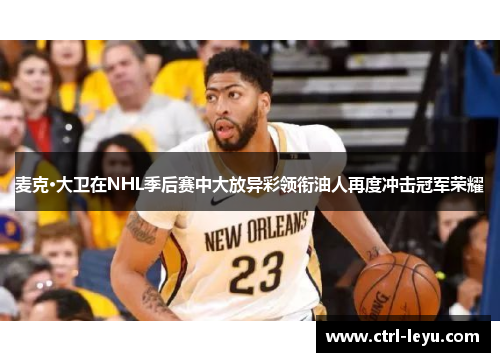 麦克·大卫在NHL季后赛中大放异彩领衔油人再度冲击冠军荣耀